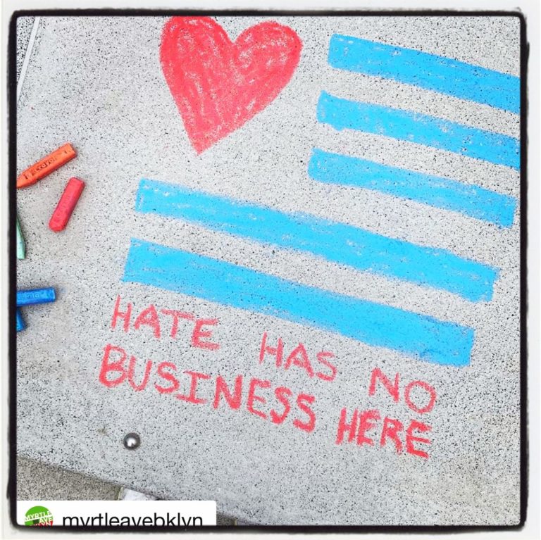 Hate Has No Business Here 768x767