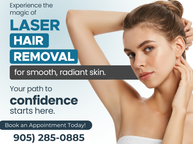 Laser hair removal in mississuaga Kaizen Medspa Glen Erin Drive  768x576